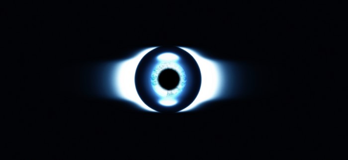 Abstract glowing eye