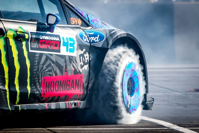Ford Fiesta with Gymkhana GRID and Hoonigan livery