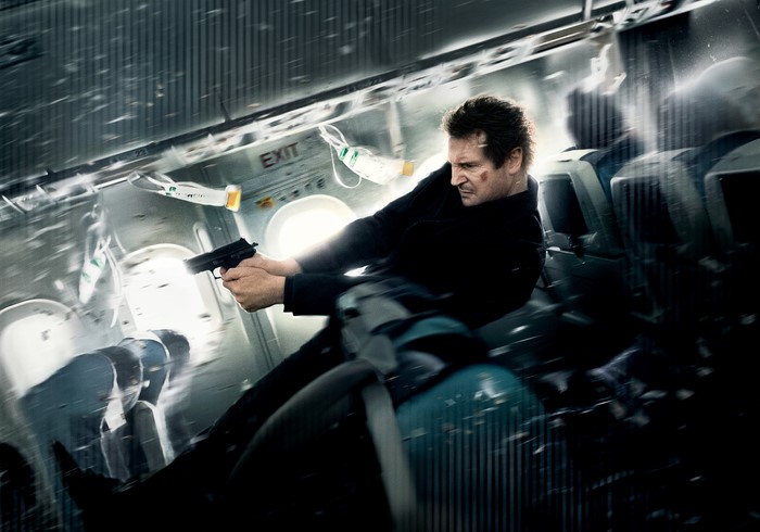 Liam Neeson on a plane
