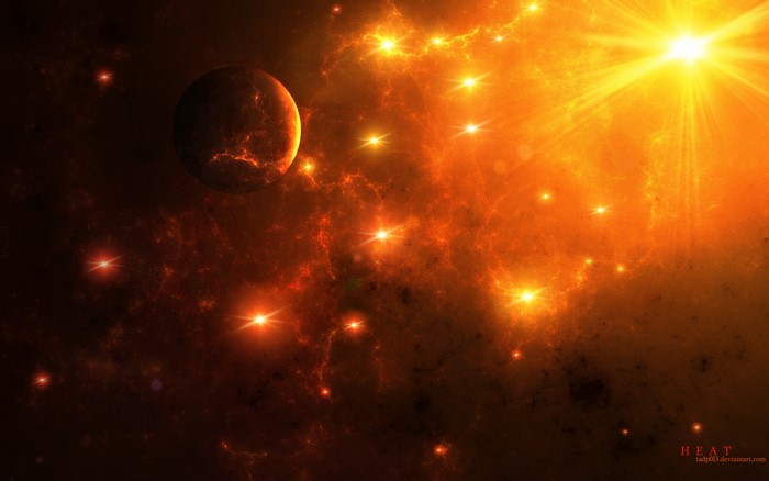 Sci-Fi Planet and Stars