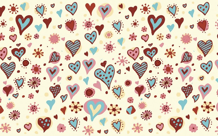 Artistic heart pattern