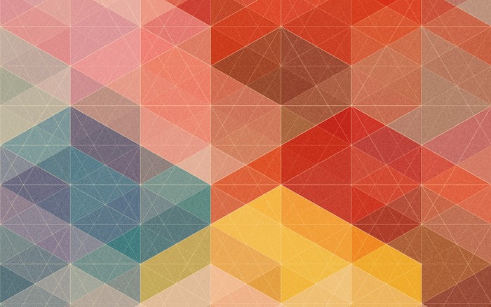 Geometric pattern with triangles and diamonds