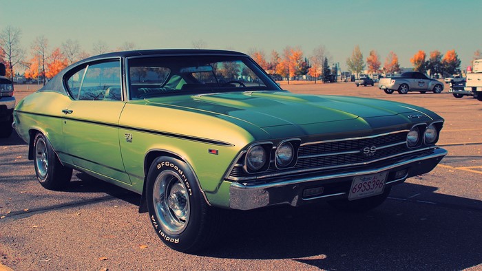 Green 1969 Chevrolet Chevelle SS parked outdoors