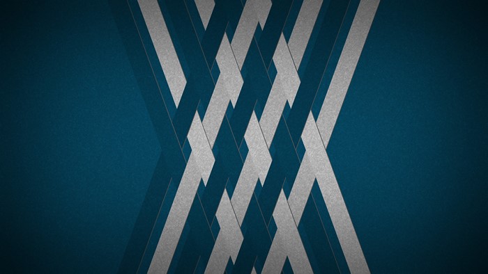 Blue and silver abstract geometric pattern