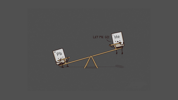 Helium and Lead on a Seesaw