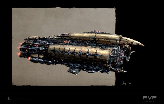 EVE Online spaceship concept art