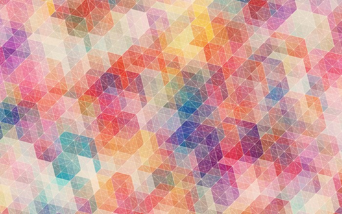 Abstract geometric pattern with colorful triangles