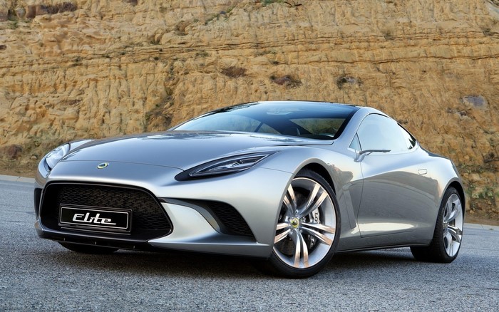 Lotus Elite concept car on a road
