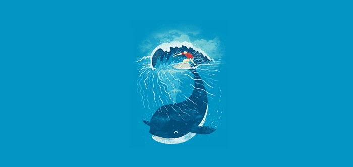 Surfing on a Whale's Tail