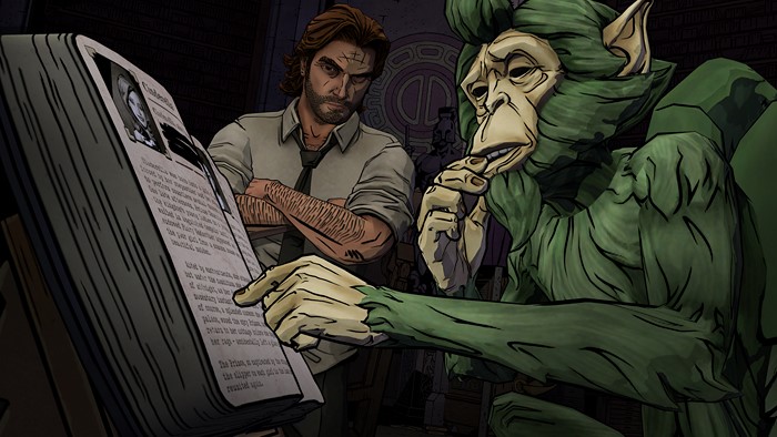 Bigby Wolf and Toad from The Wolf Among Us