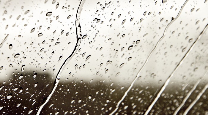 Water Drops on Glass
