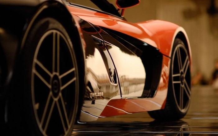 Red Marussia sports car
