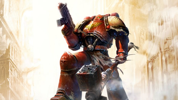 Space Marine Warrior with Bolter and Hammer