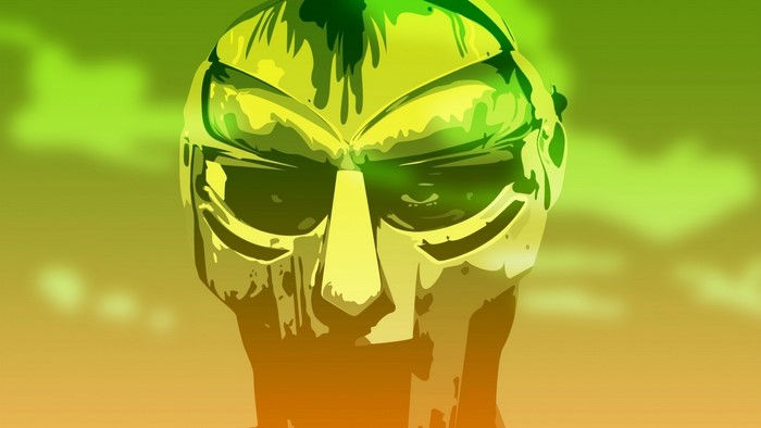 MF Doom mask close-up
