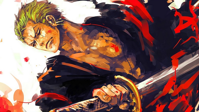 Zoro, Art, One Piece, 4K