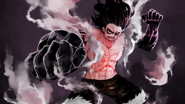 Monkey D. Luffy in Gear Fourth Snakeman from One Piece 4K
