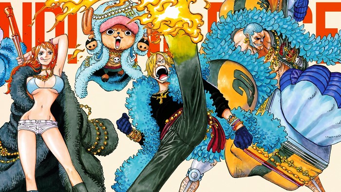 Nami, Chopper, Sanji, Franky, One Piece, 4K