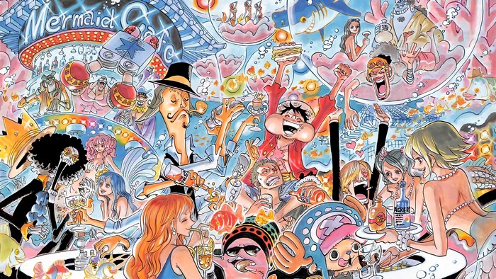 One Piece: Mermaid Cafe Party with Straw Hat Pirates