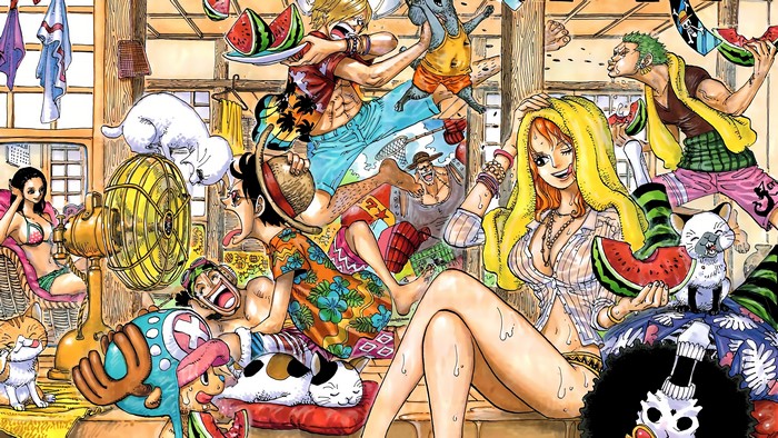 One Piece, Hot, Summer, Straw Hat Pirates, 4K
