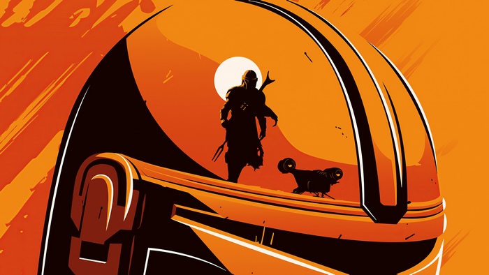 The Mandalorian Minimalist 4K