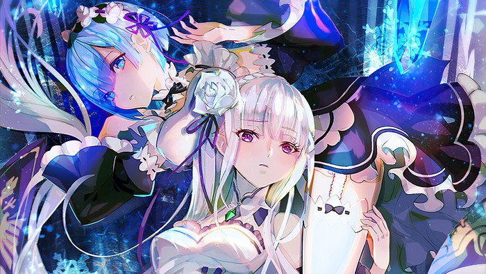 Rem and Emilia from Re:Zero 4K