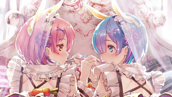 Ram, Rem, Re:Zero, Anime, Girls, 4K