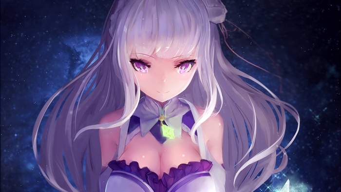 Emilia from Re:Zero 4K