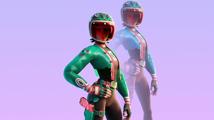 Jade Racer from Fortnite 4K