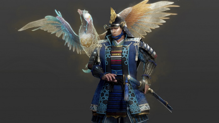 Samurai with bird spirit from Nioh 2 in 4K