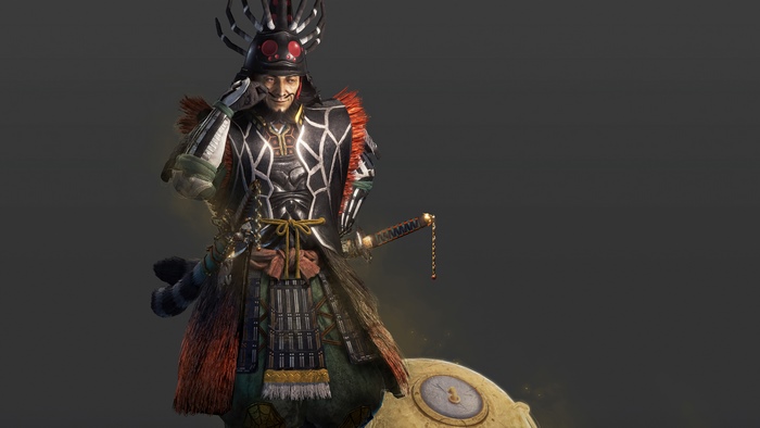 Samurai character from Nioh 2 in 4K