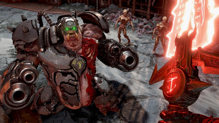 DOOM Eternal: Hell Knight and Doom Slayer's Sword