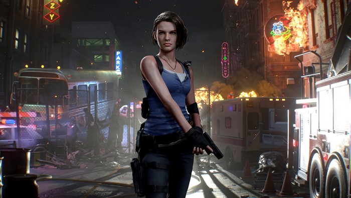 Jill Valentine, Resident Evil 3 Remake, 4K