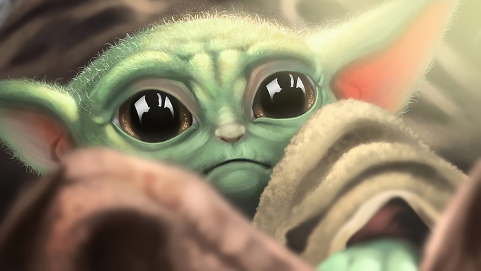 Baby Yoda from The Mandalorian 4K