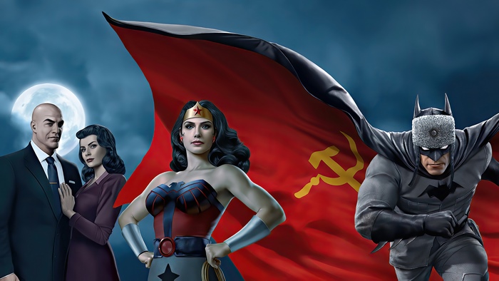 Superman Red Son Batman, Wonder Woman, Lex Luthor, Lois Lane
