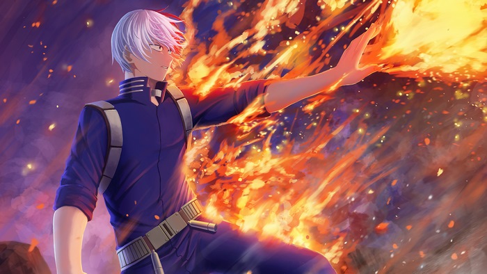 My Hero Academia, Shoto Todoroki, 4K