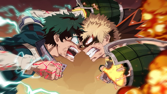 Izuku Midoriya vs Katsuki Bakugo from My Hero Academia 4K