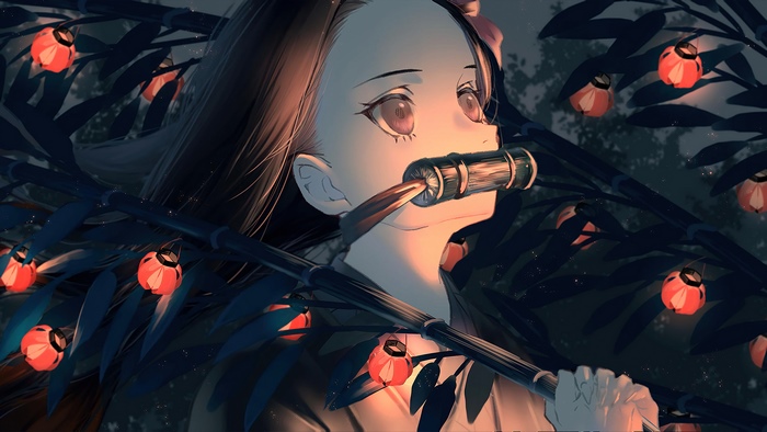 Nezuko, Kamado, Kimetsu no Yaiba, 4K