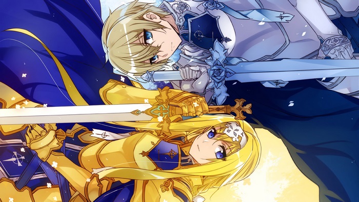 Alice and Eugeo from Sword Art Online Alicization 4K