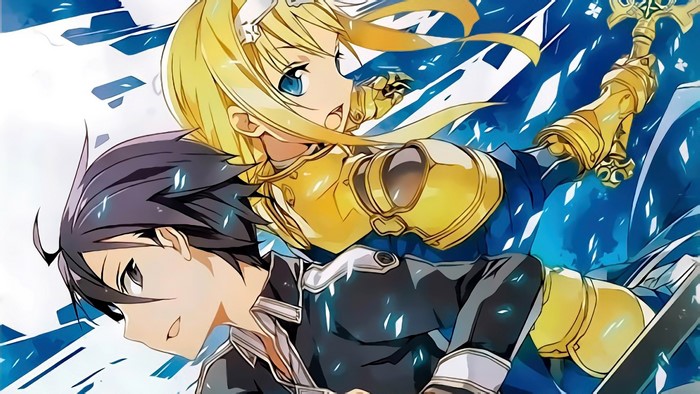 Kirito and Alice from Sword Art Online Alicization 4K