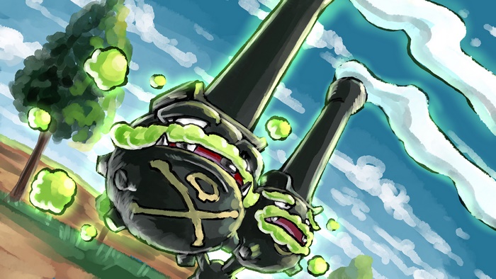 Galarian Weezing from Pokemon Sword and Shield 4K
