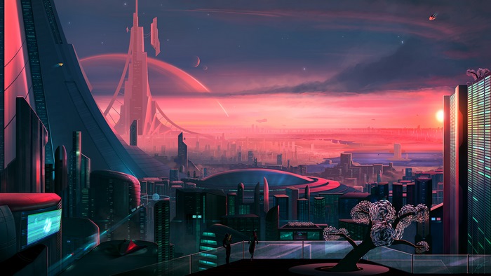 Sci-Fi City Scenery 4K