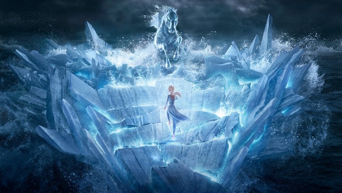 Elsa and the Water Horse from Frozen II
