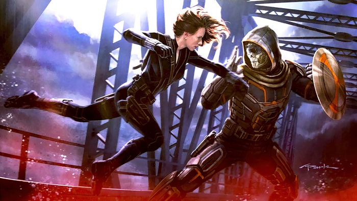 Black Widow vs Taskmaster from Marvel 4K