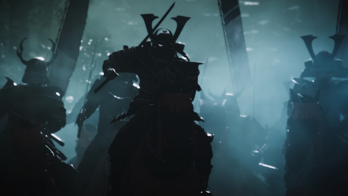 Samurai warriors in armor
