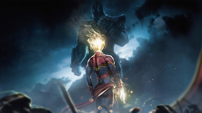 Captain Marvel vs Thanos 4K