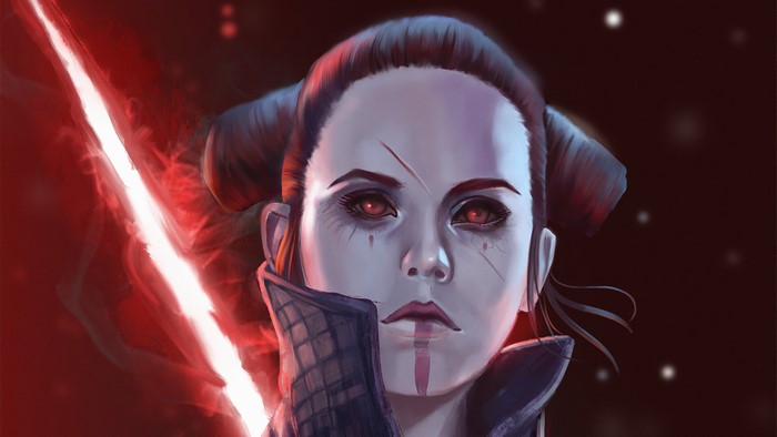 Dark Side Rey from Star Wars The Rise of Skywalker 4K
