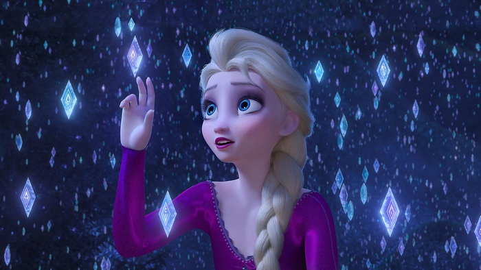 Frozen 2, Elsa, Snowflakes, 4K