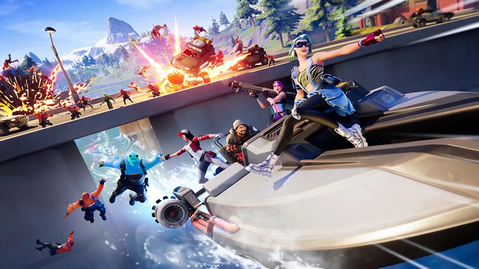Fortnite Motorboat Action 4K