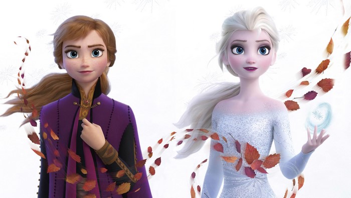 Anna and Elsa from Frozen