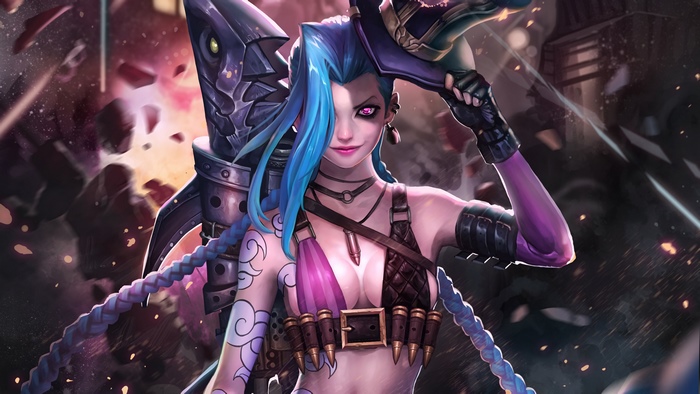 Jinx, LoL, 4K